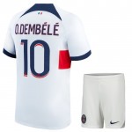 Günstige Fußballtrikots Paris Saint-Germain Dembele 10 Kinder Auswärtstrikot 2023-24 Kurzarm